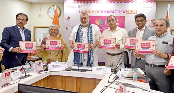 Union Minister- Shri Giriraj Singh of  Textiles launches Bharat Tex 2026